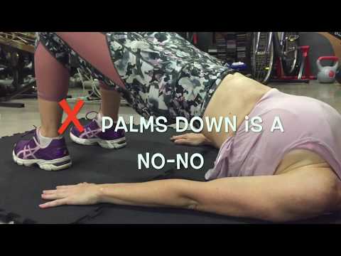 How to… Palms Up Supine Hip Extension