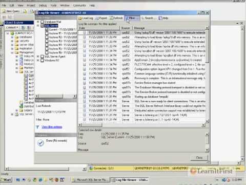 how to locate sql server error log