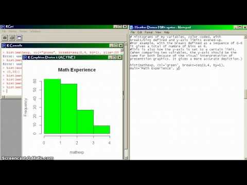 how to define y axis in r