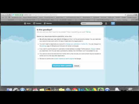 how to eliminate twitter account