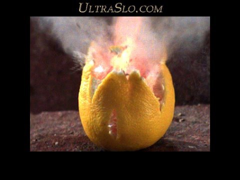 Exploding Lemon At Super Slow Mo.