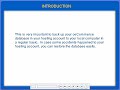 oscommerce database backup tutorial