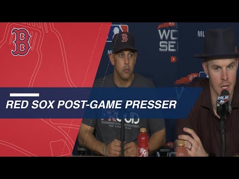 Video: WS 2018 Gm4: Red Sox discuss 9-6 Game 4 comeback win