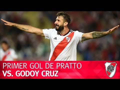 Primer gol de Lucas Pratto vs. Godoy Cruz
