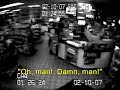 Customer demands service during gunfight