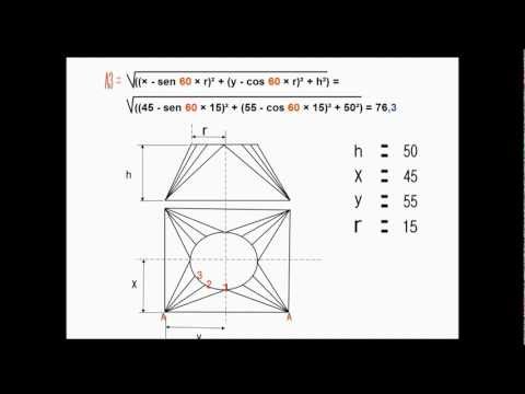 Caldeiraria - Exemplo de como usar um calculadora científica para calcular linhas para traçado de caldeiraria. http://www.caldnazza.com/ Mais sobre transições: http://www....