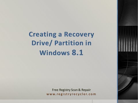 how to create recovery disk for windows 8.1