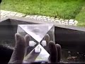 Pyramid alum growing crystal - Cristal d'alun pyramidal