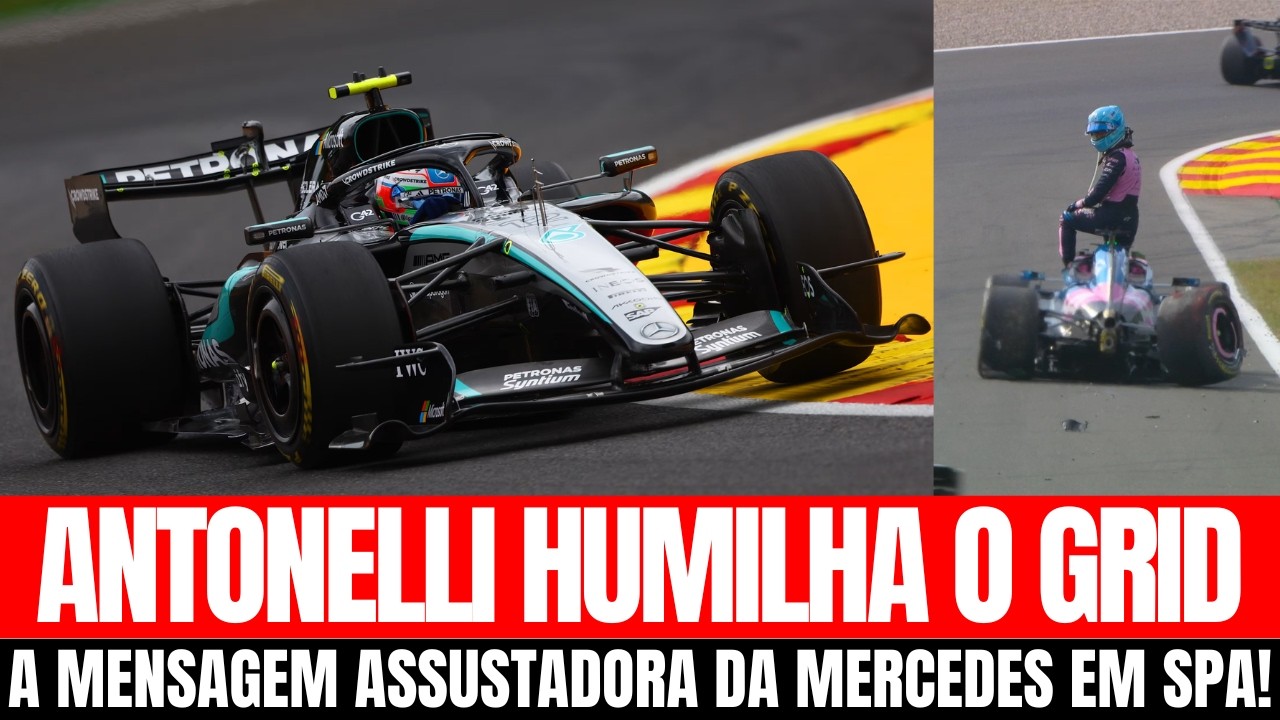 GP DA BÉLGICA: Kimi Antonelli Domina a sexta feira em SPA | O acidente de Gasly Explicado