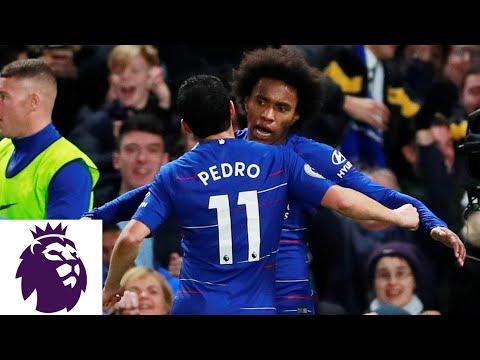 Video: Willian's curler puts Chelsea back in front | Premier League | NBC Sports