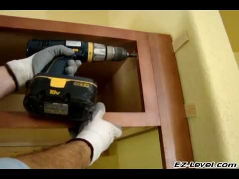 how to fasten wall cabinets