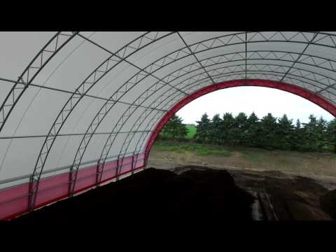 Two 80′ x 200′ Compost Storage Fabric Buildings | Harold Martin