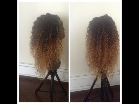 how to dye curly hair ombre