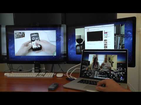 Macbook Pro with Thunderbolt - Testing the RMBP running dual 27 inch Apple DIsplays.