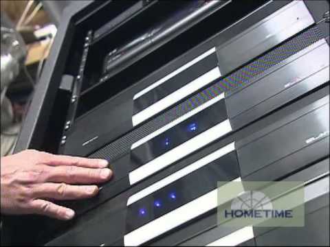 home theater equipment - Here's a look at the home theater components being hooked up at the Stone Cottage ...