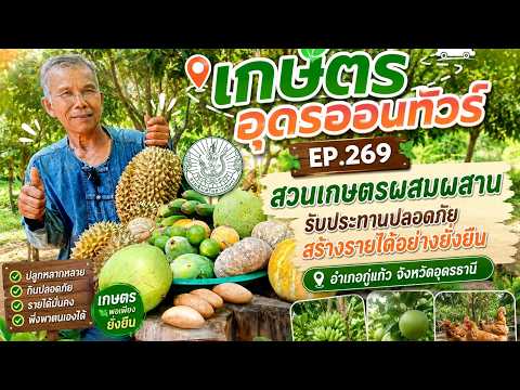 สวนเกษตรผสมผสาน รับประทานปลอดภัย สร้างรายได้อย่างยั่งยืน อำเภอกู่แก้ว จังหวัดอุดรธานี