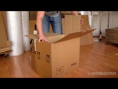 Umzugskartons richtig aufbauen