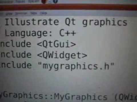 how to draw line using qt