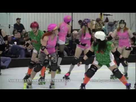 Women’s Flat Track Roller Derby – Hickory Street Hooligans vs. Trauma Queens – 2/23/2013