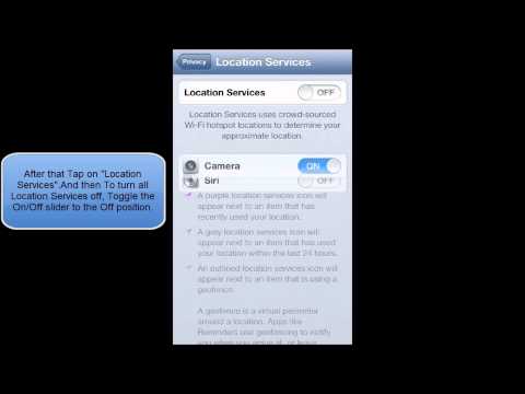 how to turn location services on iphone 5