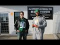 Stevie Baggs presents tickets to StevieBaggs90.com contest winner Saskatchewan Roughriders