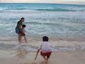 Playing in Cancun Beach 2