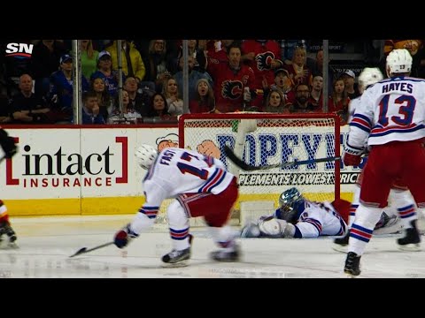 Video: Rangers score after Lundqvist's ridiculous blocker save