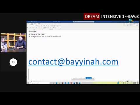 Dream Intensive 1 Day 8 B
