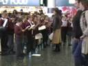 Xmas Concert children singing at Gatwick Airport 2008