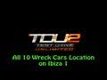 Test Drive Unlimited 2 - All 10 Wreck Cars Location on Ibiza 1