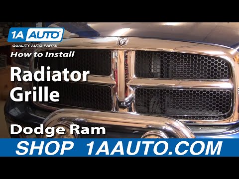 How To Install Repair Replace Radiator Grille Dodge Ram 02-08 1AAuto.com