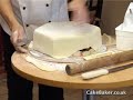 Icing a Wedding Cake Icing a Wedding Cake