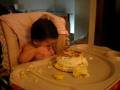 PIPER EATING 1ST BDAY CAKE AT HER PARTY!!