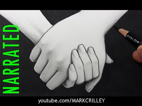 How to Draw People Holding Hands [Narrated Step by Step]