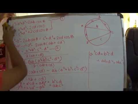 how to prove ptolemy theorem