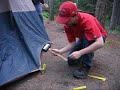 Setting up the Tent