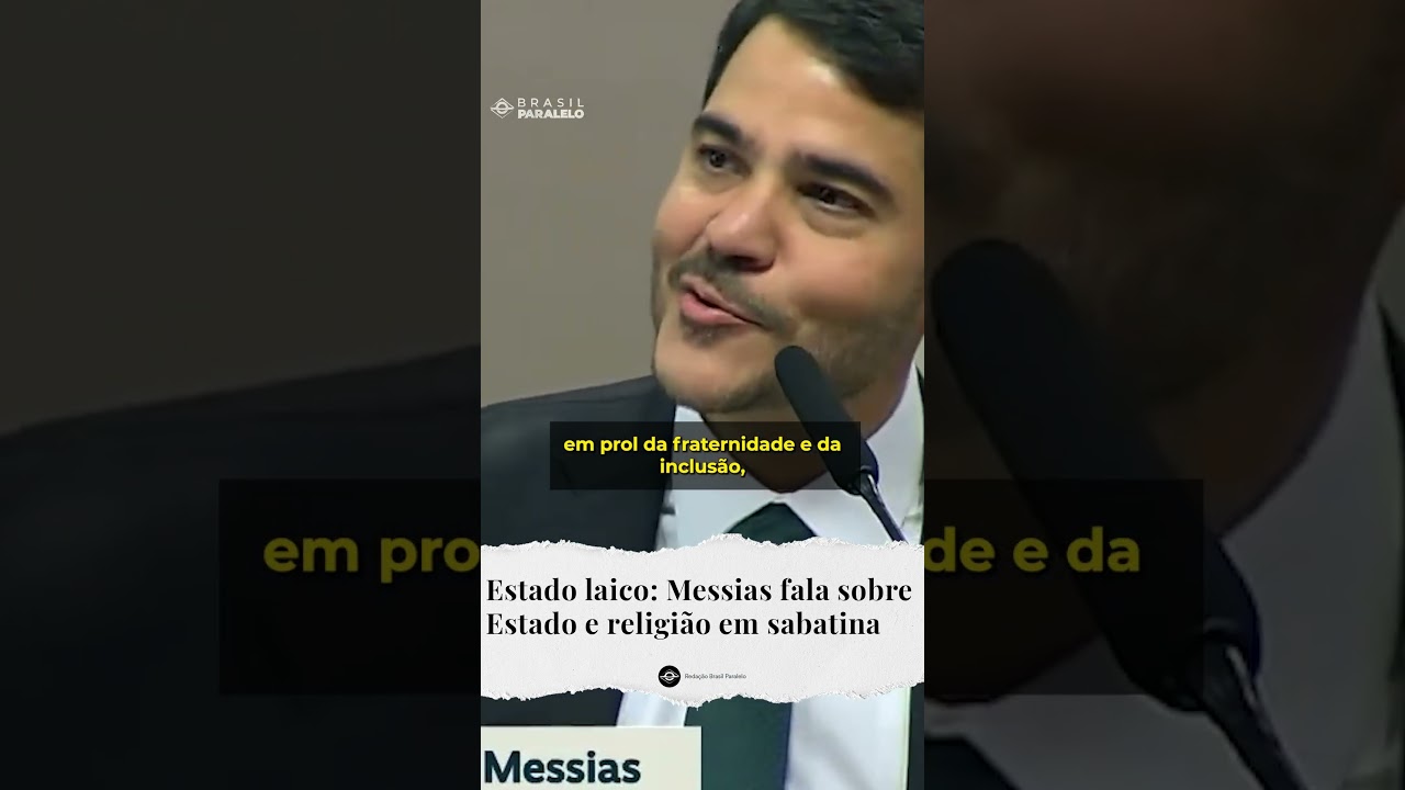 Jorge Messias fala sobre Estado e religião durante sabatina