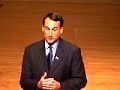 Mike Krzyzewski - Ubben Lecture at DePauw University