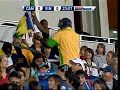 Try to find me! - Jim at Canada St.Vincent soccer game on TV