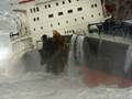 MV Fedra running aground at Gibraltar