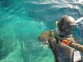 Spearfishing Pescasub Barracuda dalla supeficie in corrente