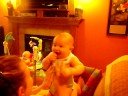 Beckett and Vanessa playing a game