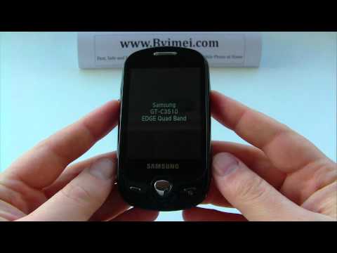 Samsung GT-C3510 Genoa, C3510 Unlock & input / enter code.AVI