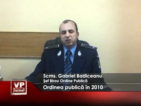 Ordinea publică în 2010