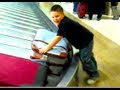 KID TACKLES SUITCASE!