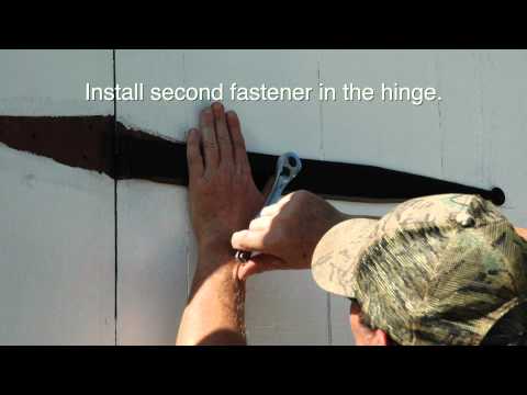 how to hang a door with t hinges