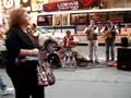 New York City Time Square Andean Music.