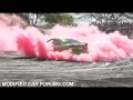 Green VZ Clubsport burnout at Ingham 2009