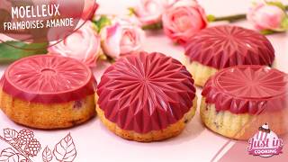 Recette de Petits Moelleux Framboises & Amande ❤️ Coque au Chocolat à la Framboise ✨