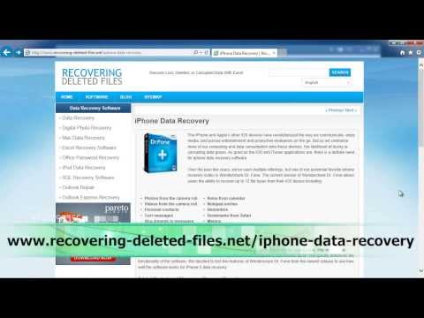 how to recover deleted pictures from i phone